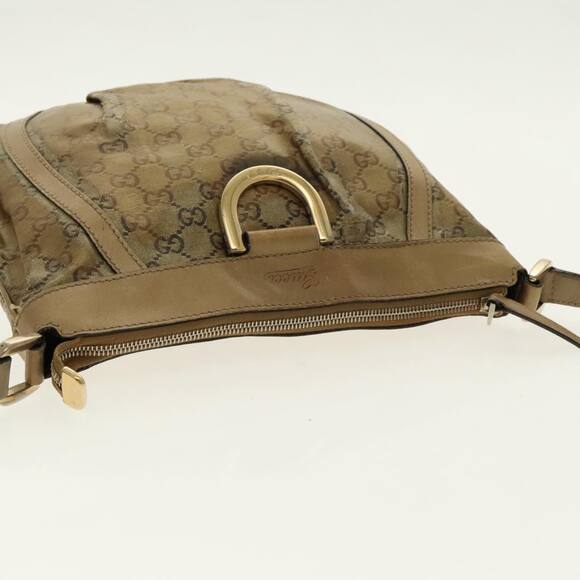GUCCI GG Crystal Shoulder Bag Gold Tone Gold - Picture 6 of 12